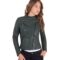 giacca in pelle donna modello chiodo biker con zip trasversale colore verde karim collezione donna autunno inverno 8