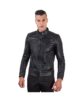 giacca in pelle uomo trapuntata vera pelle di agnello biker colore nero u411 7