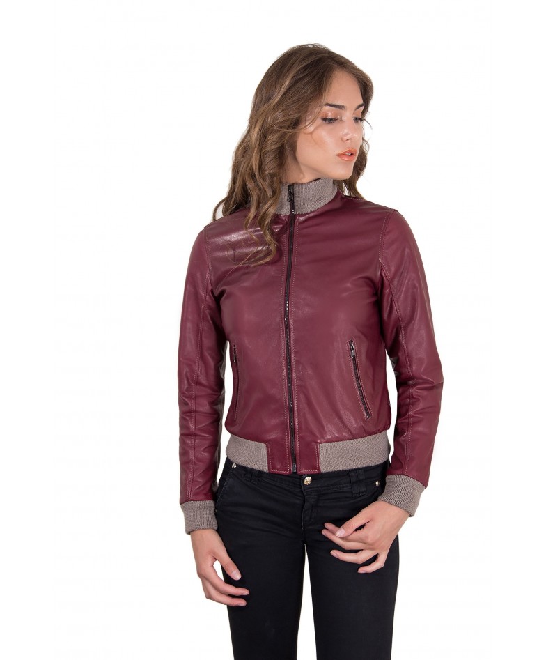 handcrafted women s nappa lambskin bomber jacket boutique masterpiece