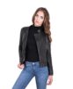 karim dark brown color lamb leather biker jacket soft smooth effect 4 1