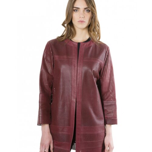 madox bordeaux color lamb lasered leather jacket 5