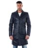 man long leather jacket brown color mod 032 matrix 9